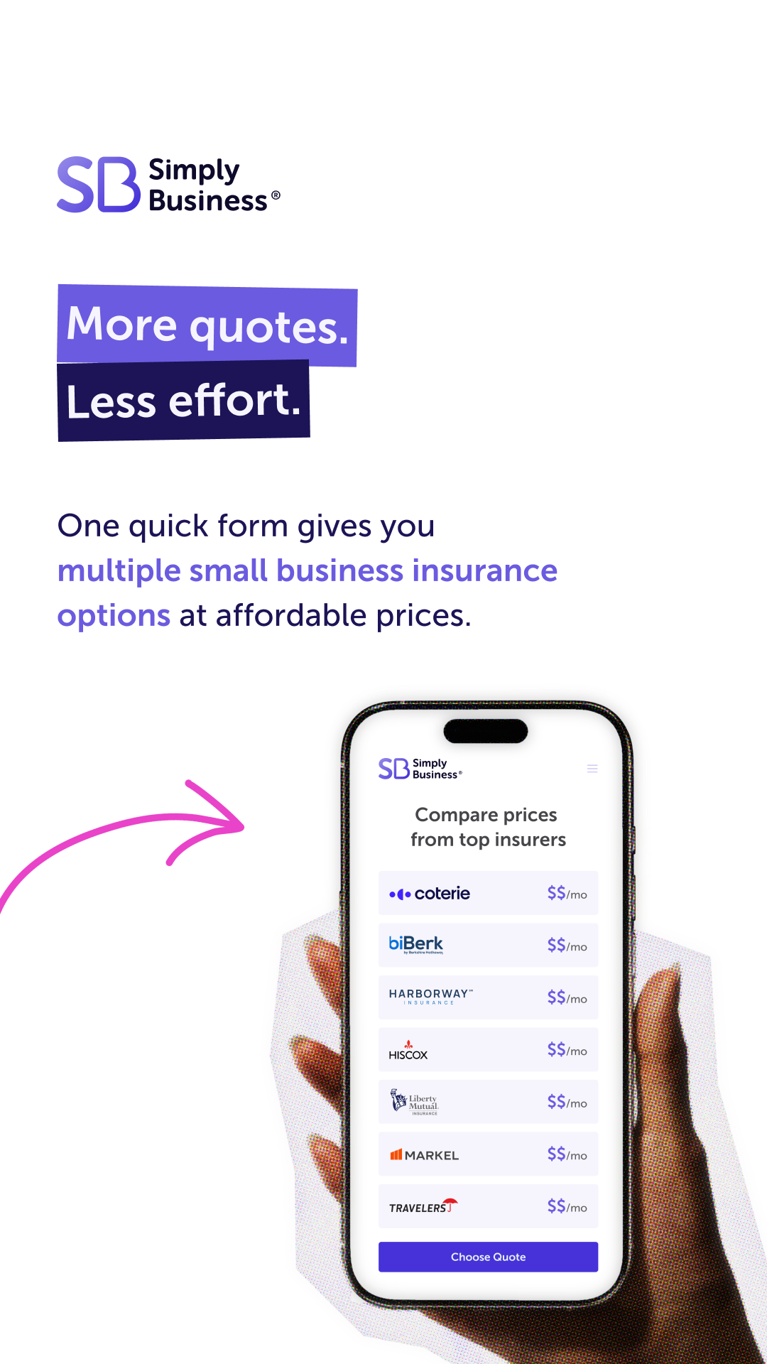 Simply Business US Facebook ad