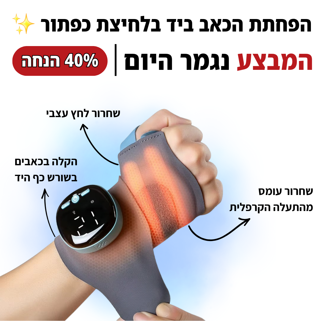 בריאות הגב והצוואר Facebook ad: החזירו לעצמכם תחושה טבעית ביד כבר היום | 40% הנחה