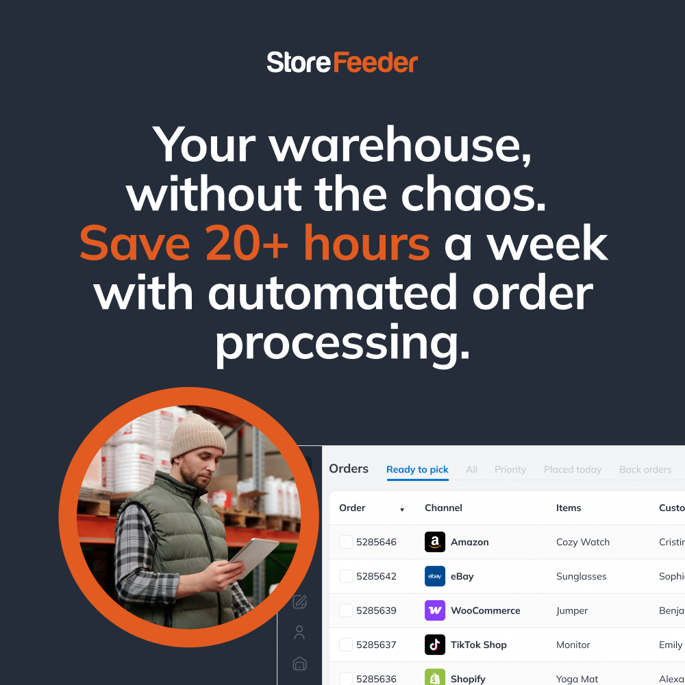 StoreFeeder Facebook ad: Book your free demo today