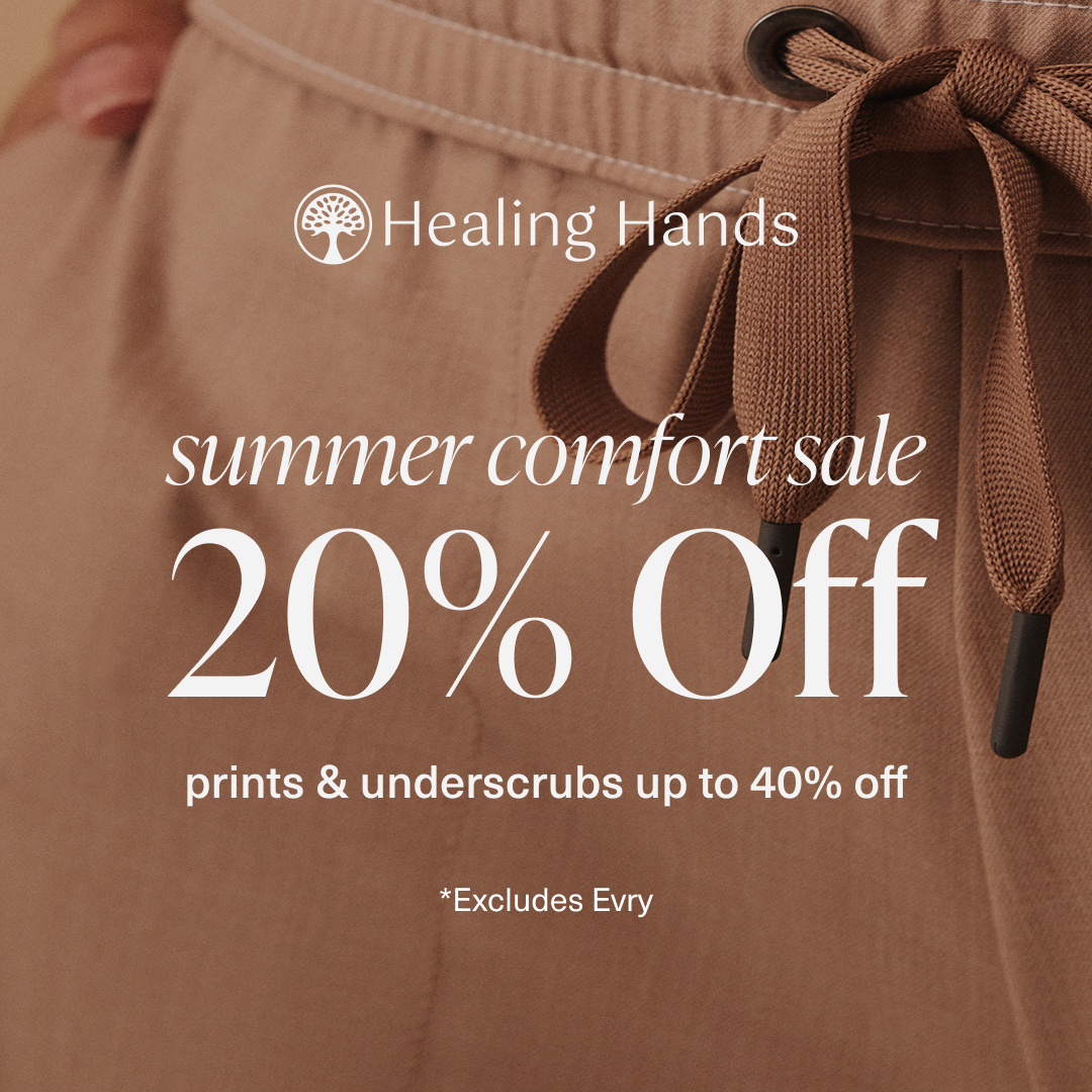 Healing Hands Scrubs Facebook ad