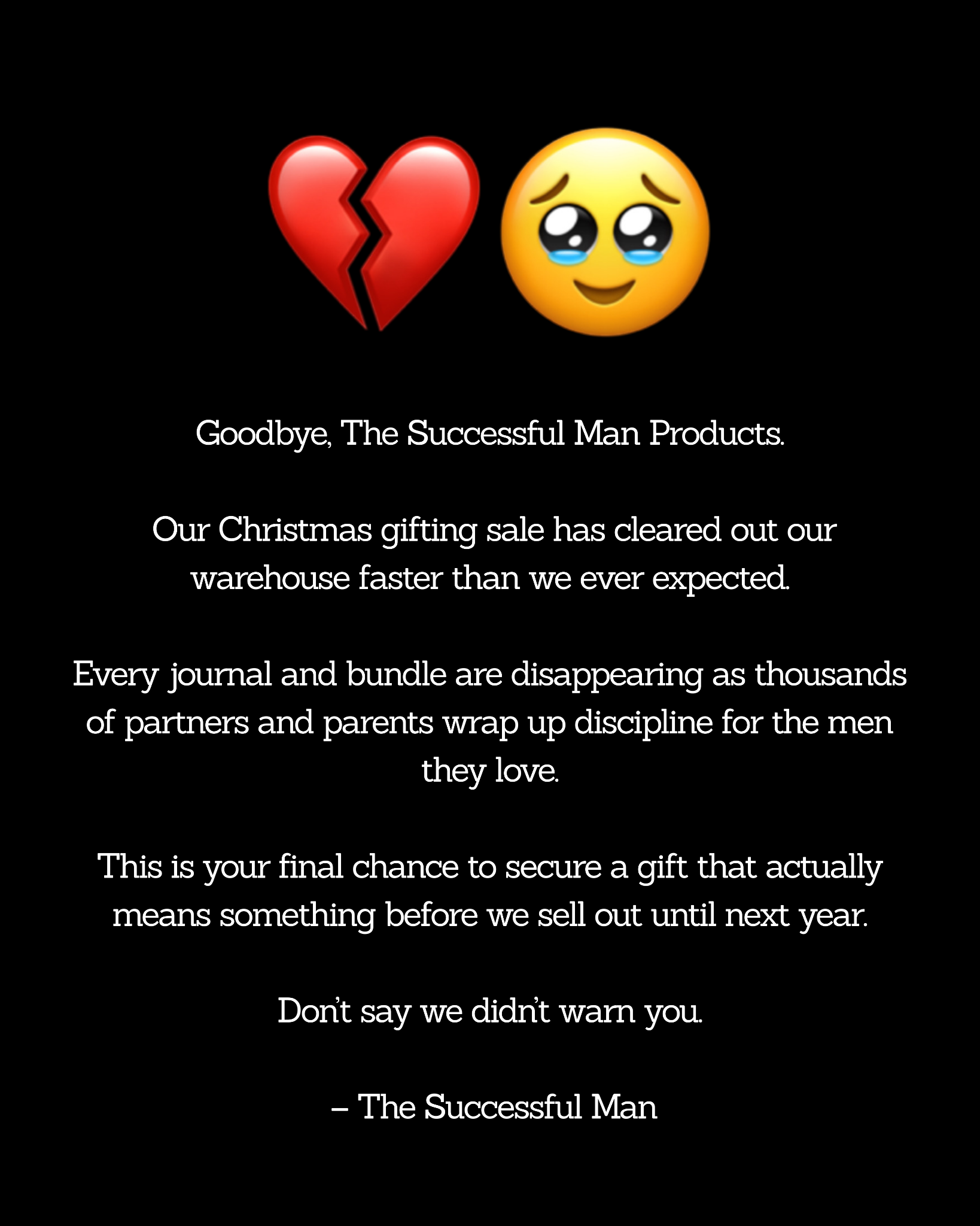 The Successful Man Facebook ad