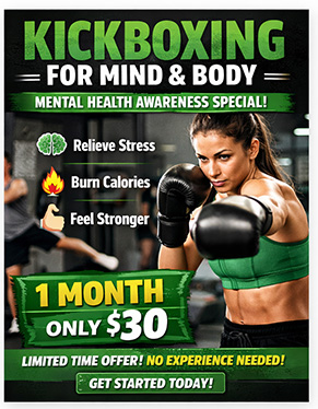 Troy Martial Arts Facebook ad: Strong Mind. Strong You
