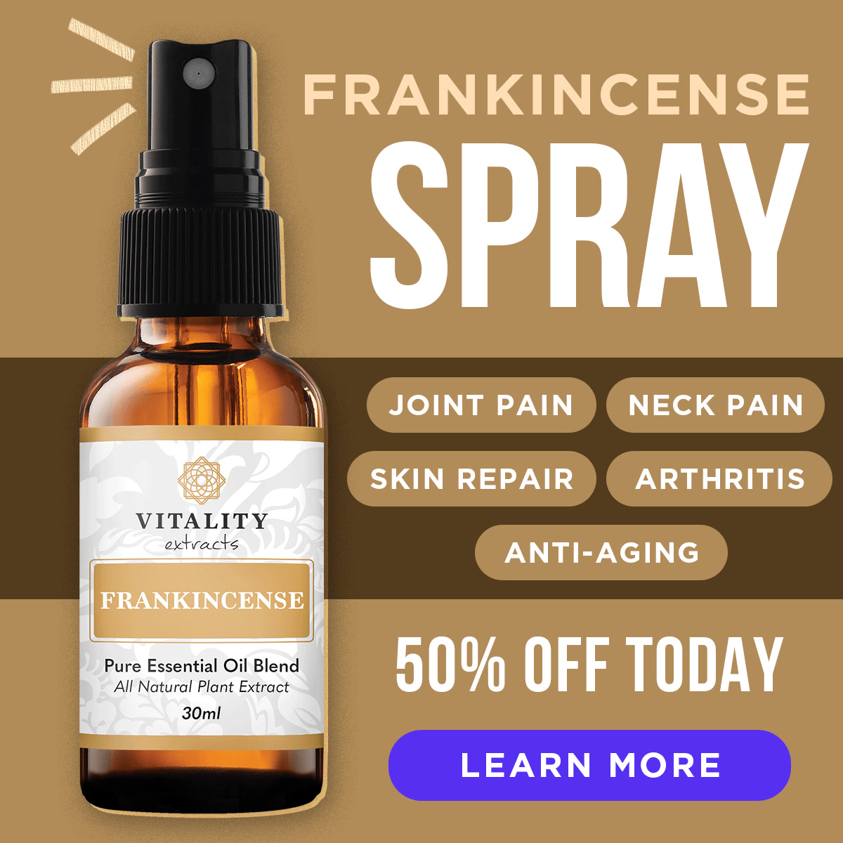 Vitality Extracts Essential Oils Facebook ad
