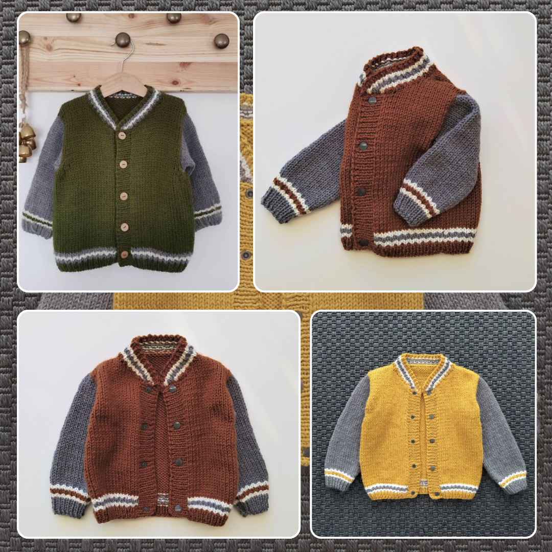 SweetyCraft Facebook ad: Knit a Cozy Jacket for Your Kid