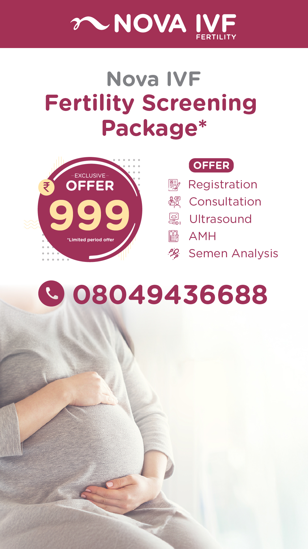 Nova IVF Fertility - Delhi NCR Facebook ad from May 23, 2026