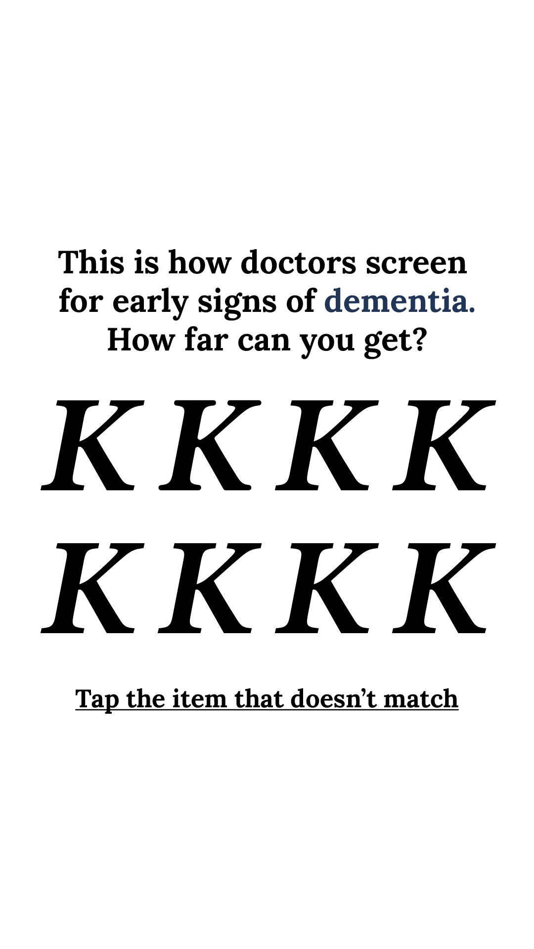 Brain Health Check Facebook ad