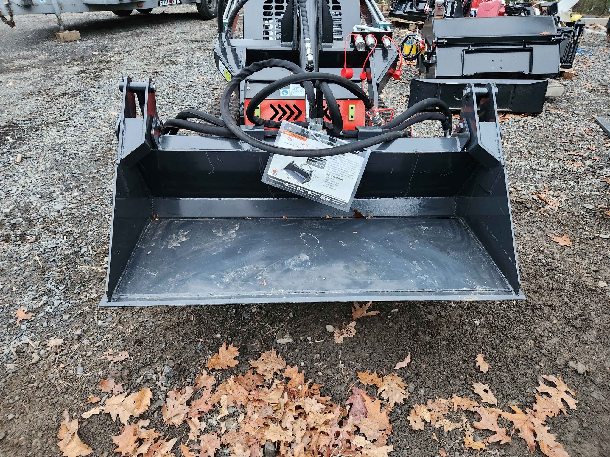 Pat Gallagher Facebook ad: 48 Mini Skidsteer 4-in-1 Clamshell bucket