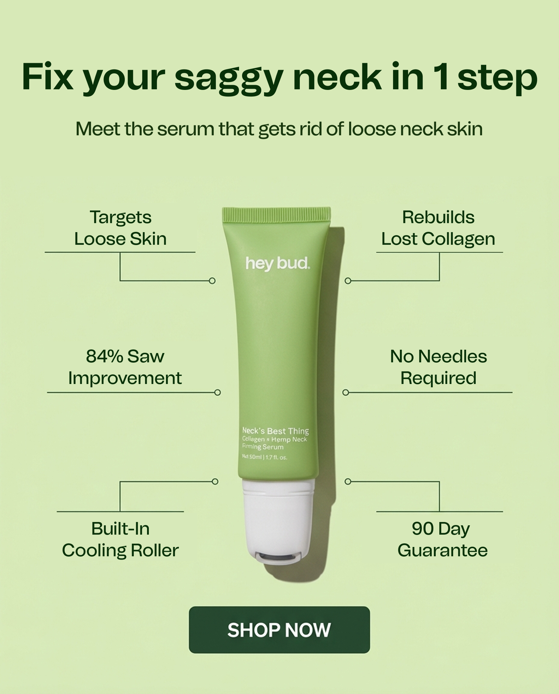 Hey Bud Skincare Facebook ad