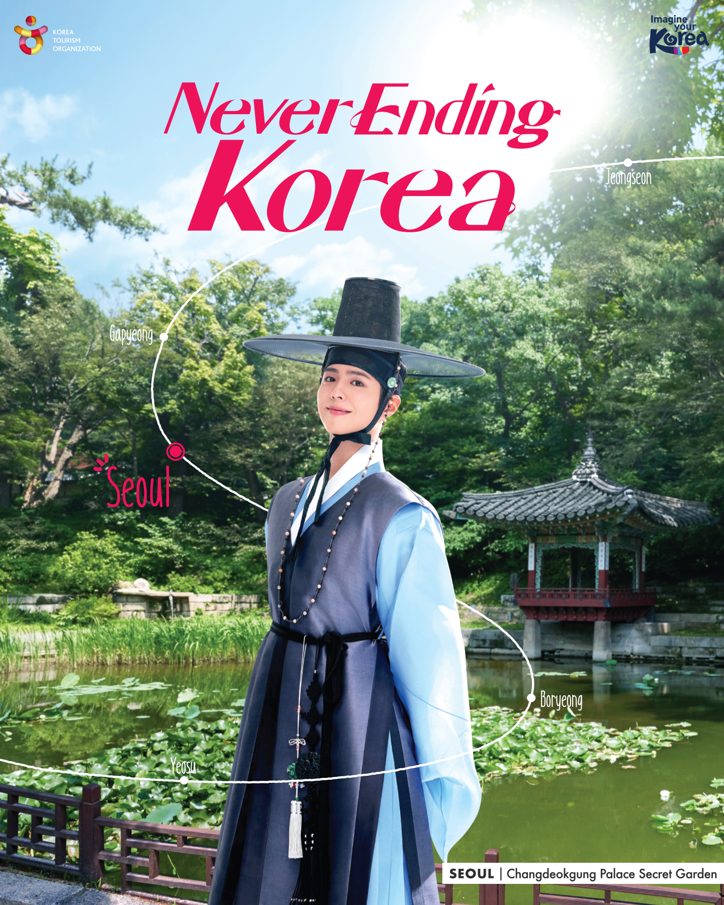 KTO IYK Facebook ad: A country of endless charm, Korea.