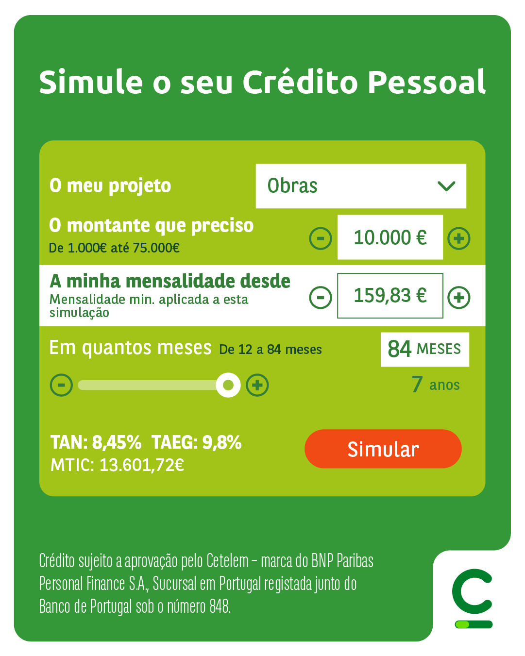 Cetelem Portugal Facebook ad