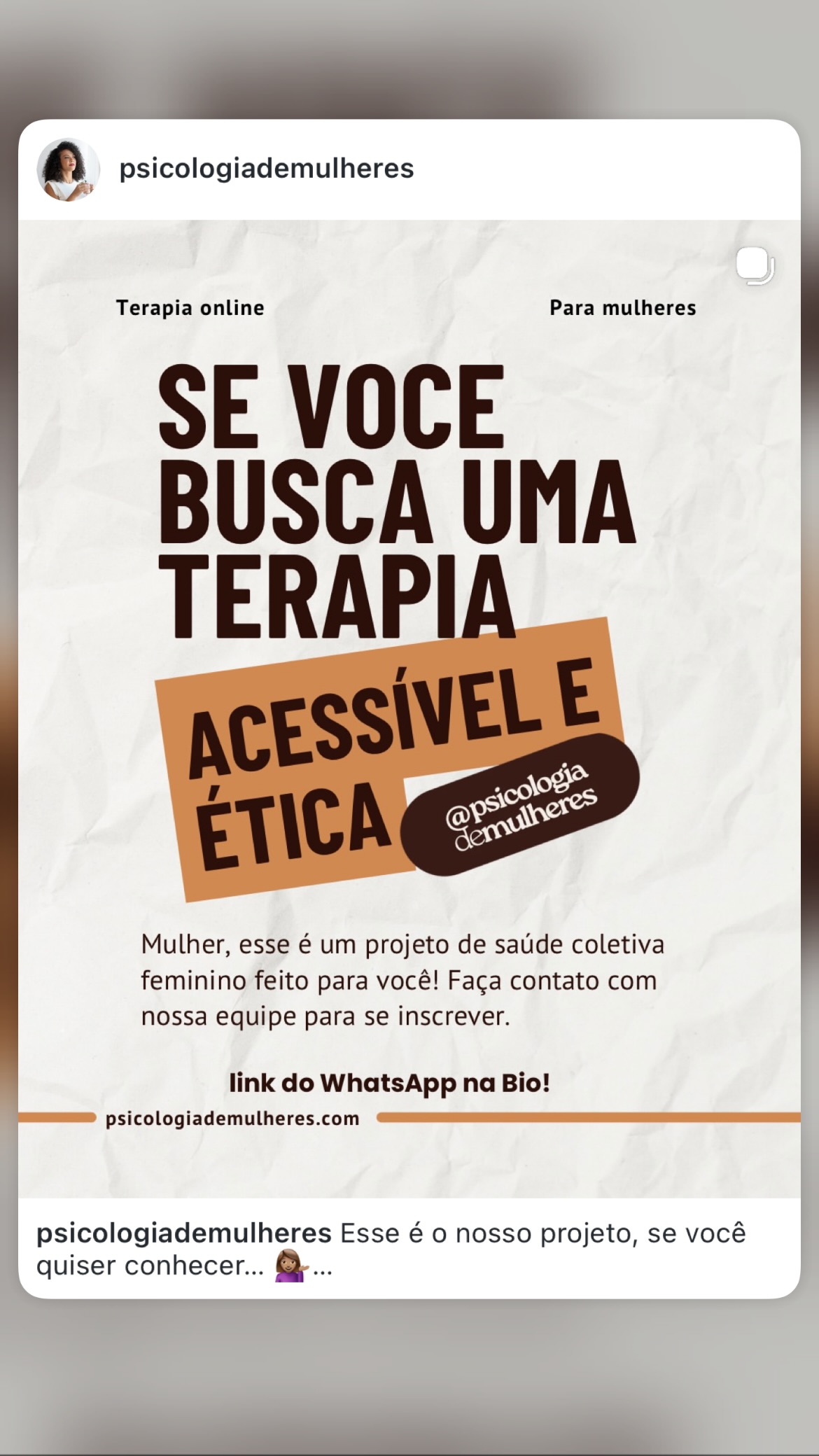 Projeto Elas Merecem Facebook ad from Jun 15, 2026