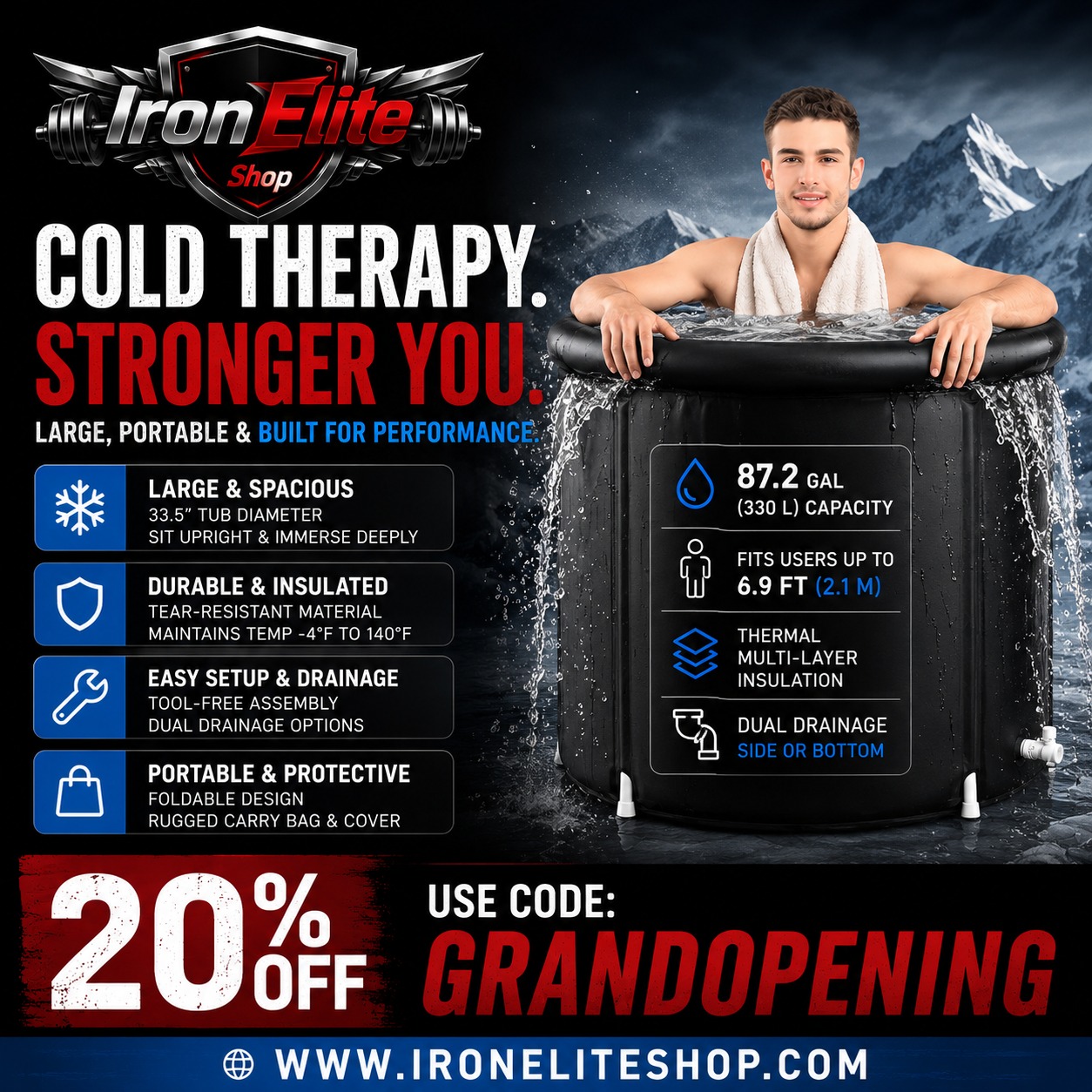 IronElite Shop Facebook ad