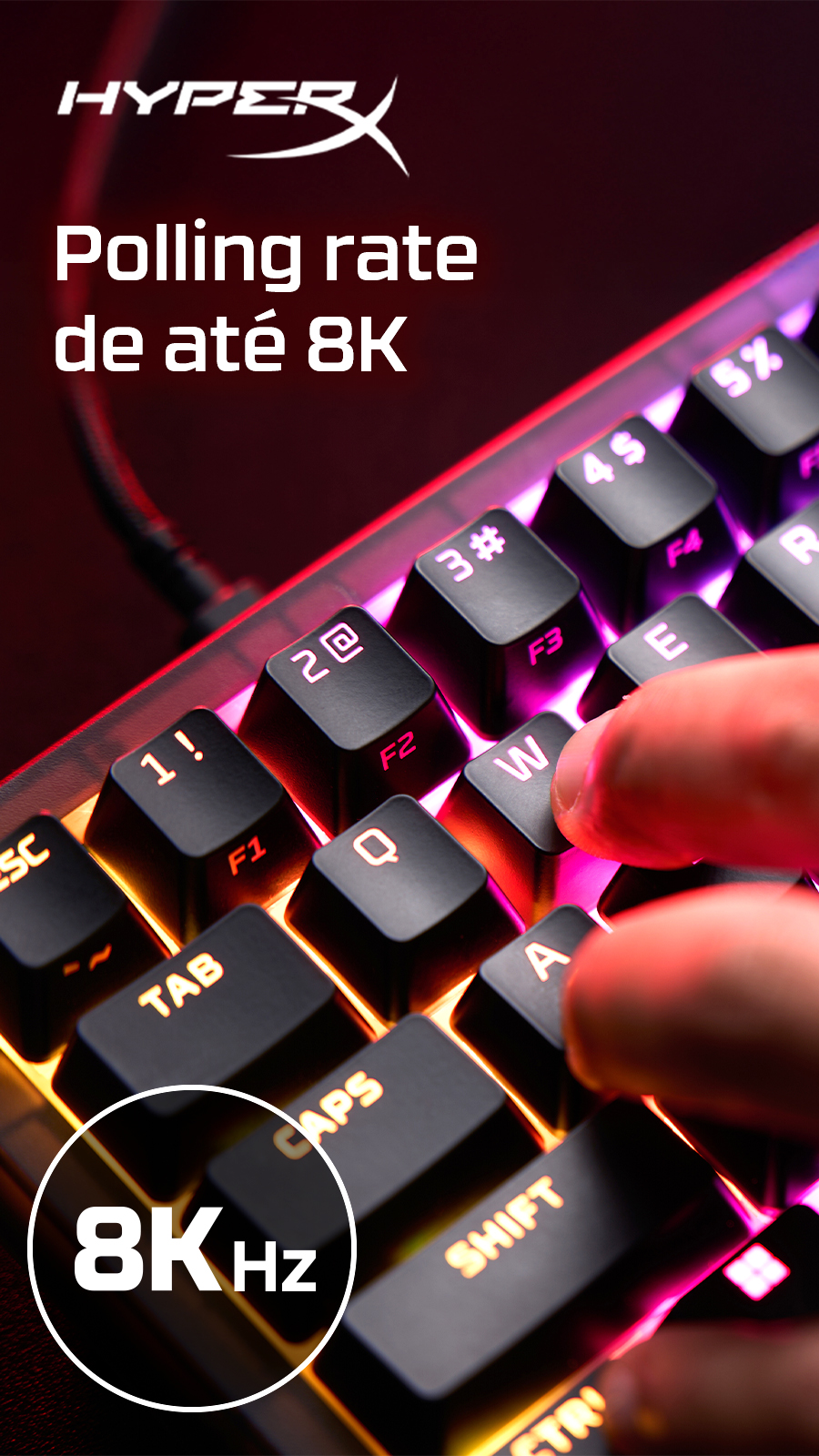 HP Facebook ad: Teclado HyperX Origins 2
