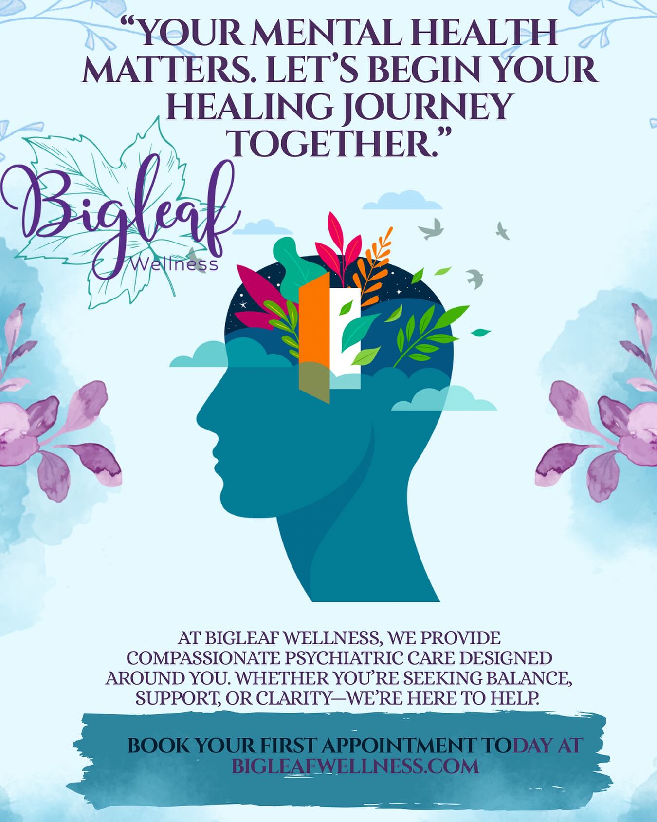 Bigleaf Wellness Facebook ad from Oct 3, 2025