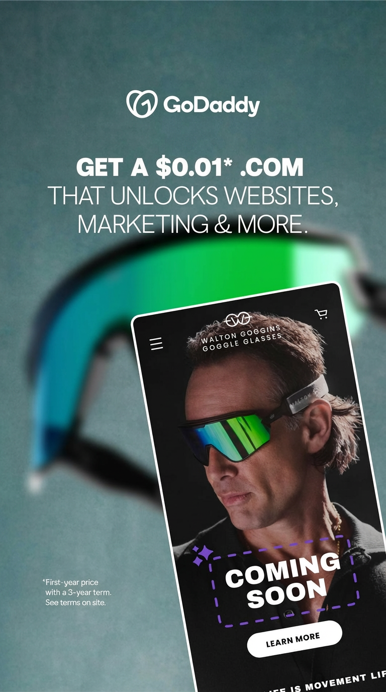 GoDaddy Facebook ad