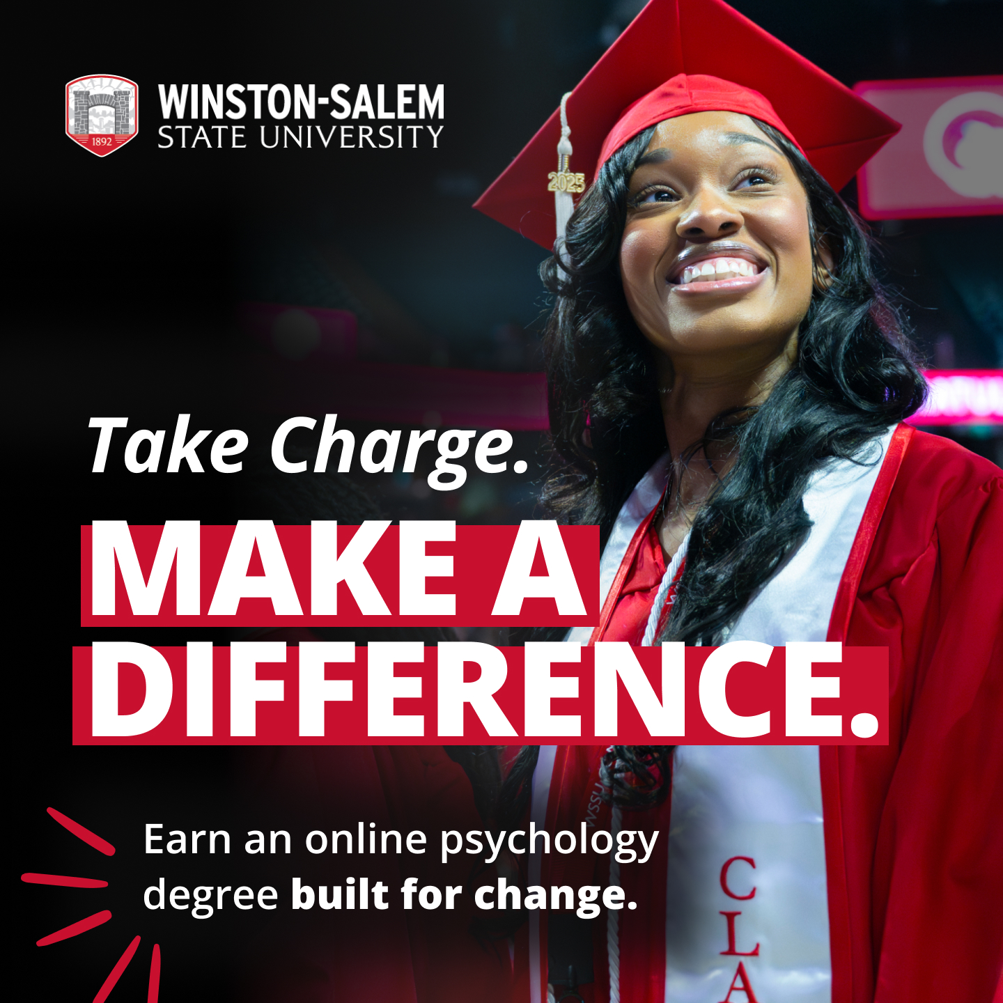 Winston-Salem State University Facebook ad: A Psych Degree with Purpose