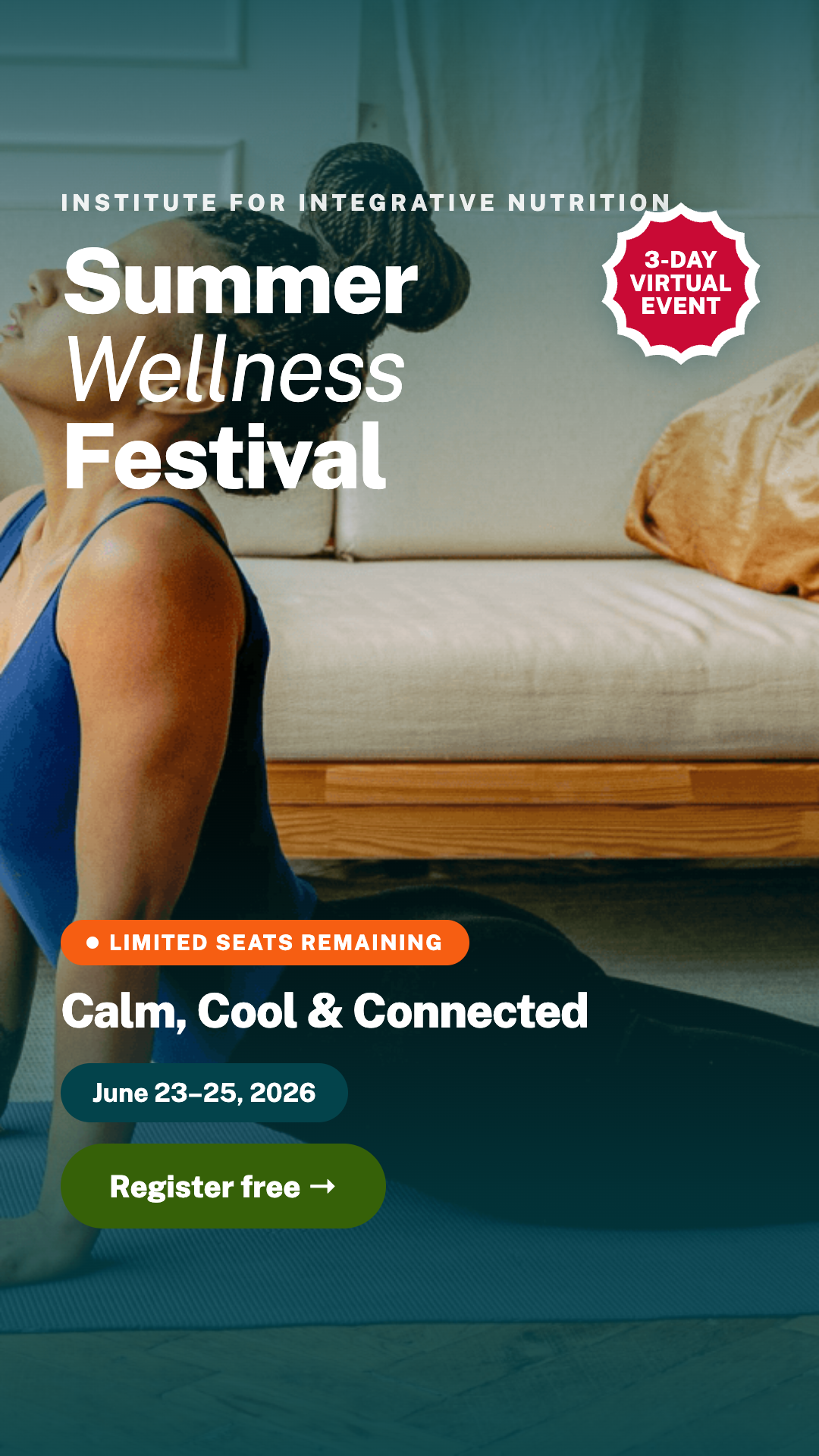 Institute for Integrative Nutrition Facebook ad
