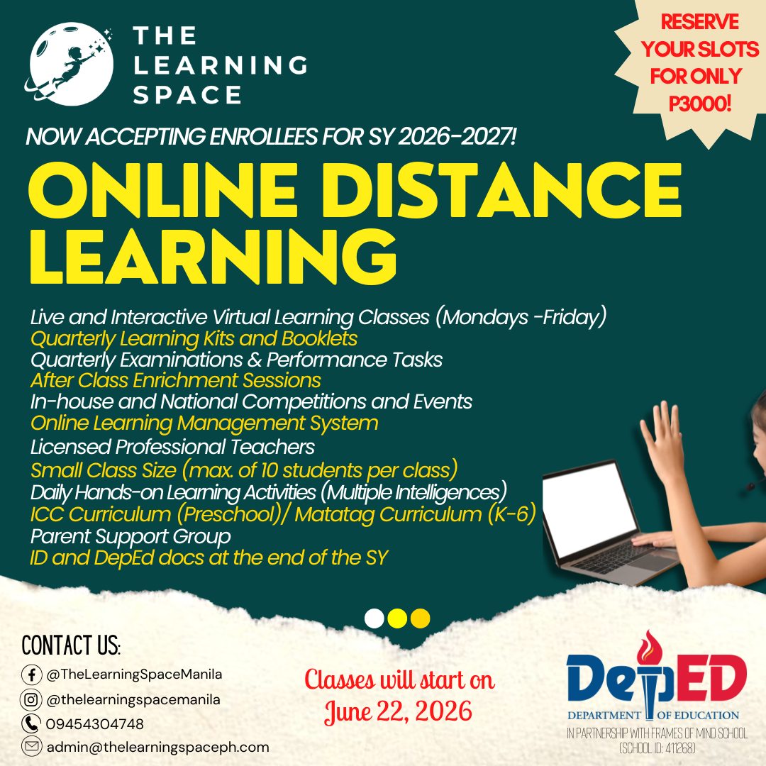 The Learning Space Facebook ad