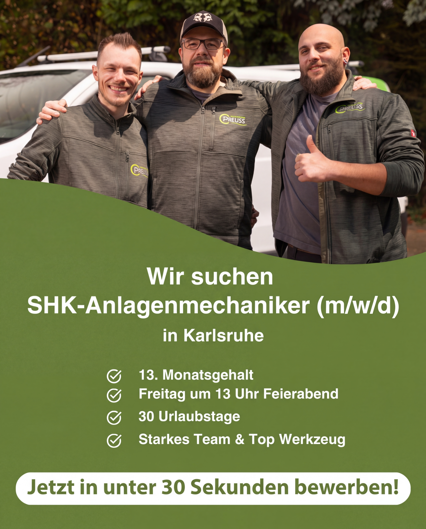 Preuss Wärmetechnik Facebook ad from Jun 1, 2026