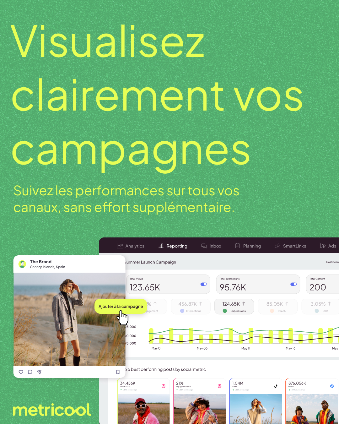 Metricool France Facebook ad