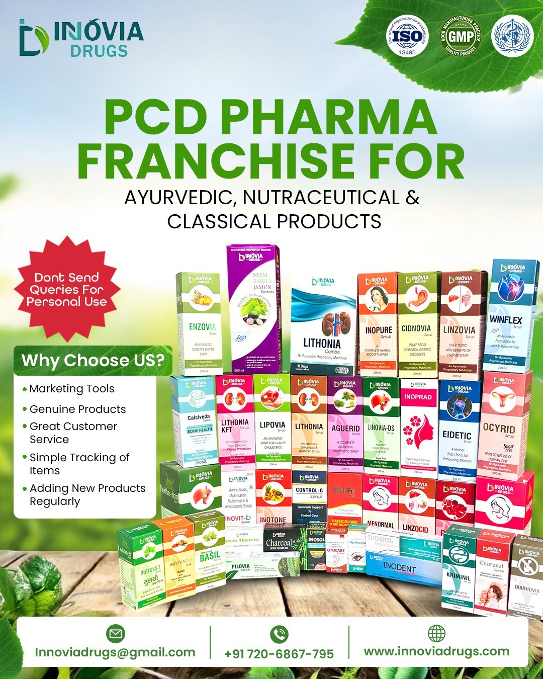 Innovia Drugs Facebook ad: Ayurvedic Pcd Franchise