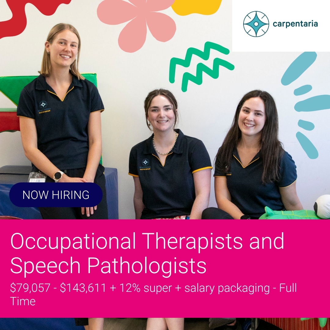 SEEK Facebook ad: Occupational Therapists and Speech Pathologists