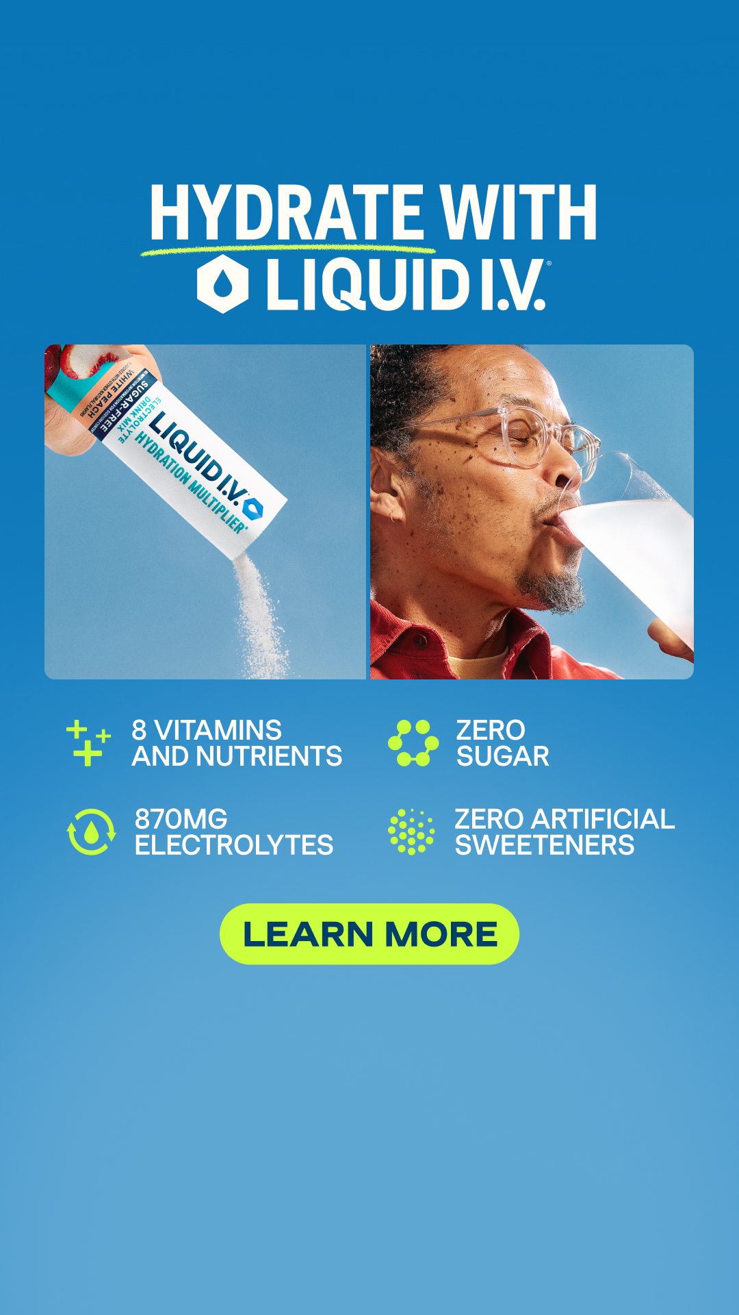 Liquid I.V. Facebook ad