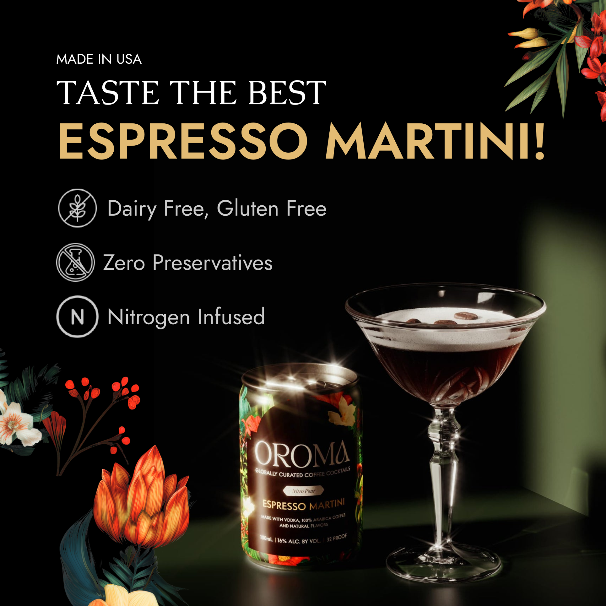 Oroma Cocktails Facebook ad
