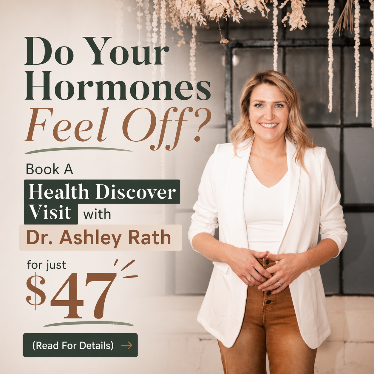 Dr. Ashley Rath Facebook ad