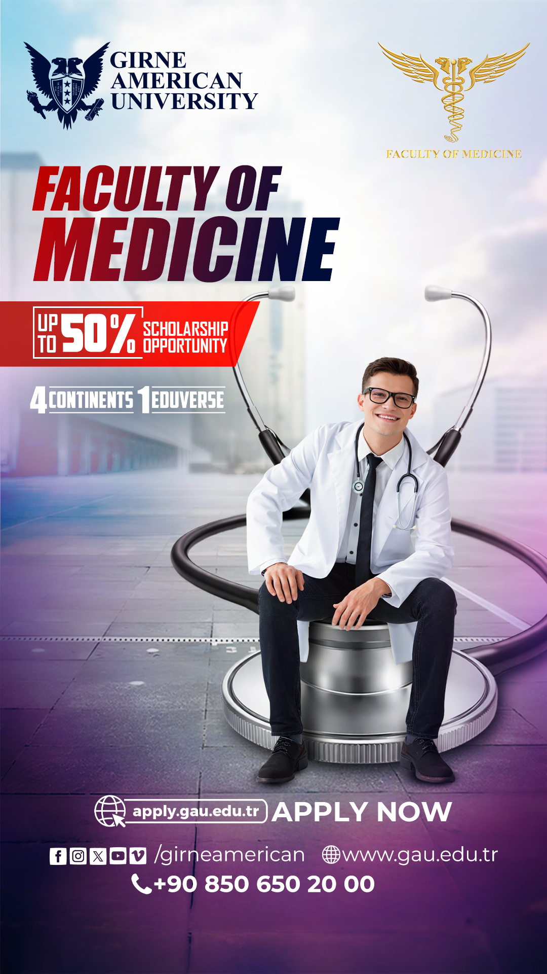 Girne American University Facebook ad: In joining GAU, you will be taking advantage…