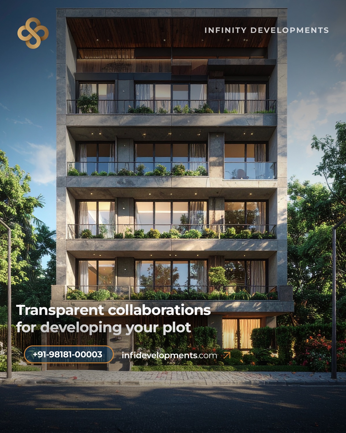 Infinity Developments Facebook ad: Partner with a Professional Real Estate Developer for…
