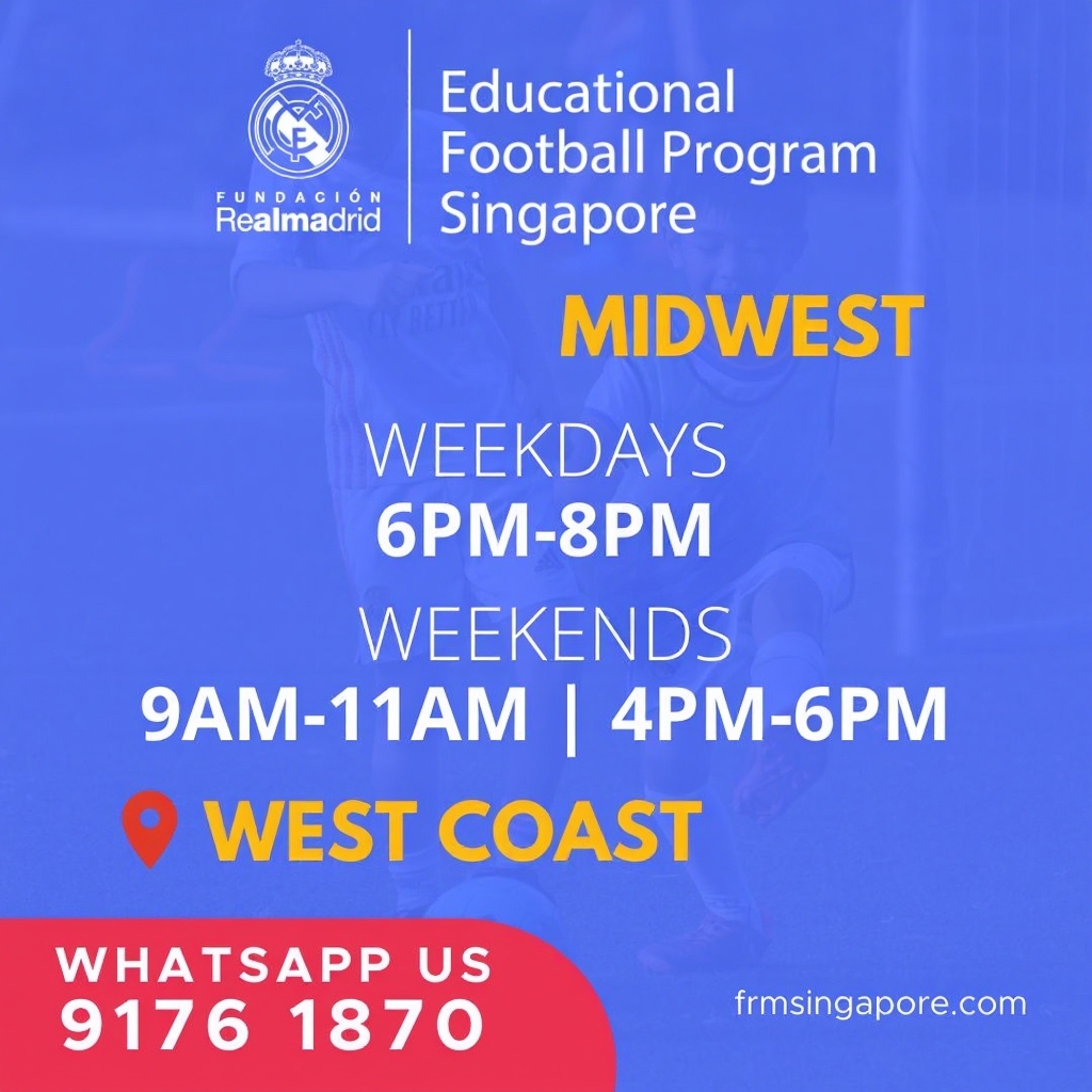Real Madrid Foundation Football School Singapore Facebook ad