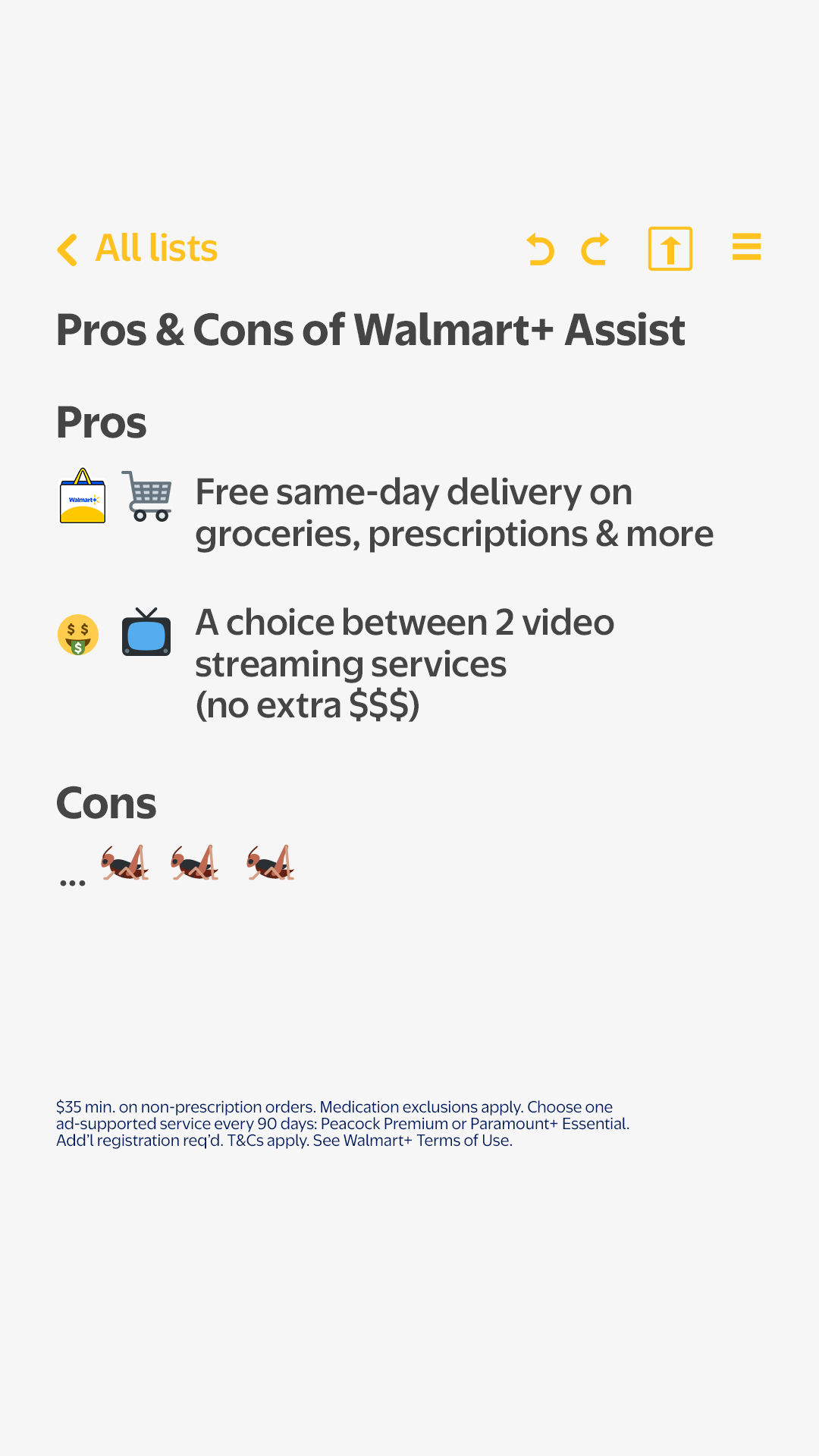 Walmart Facebook ad