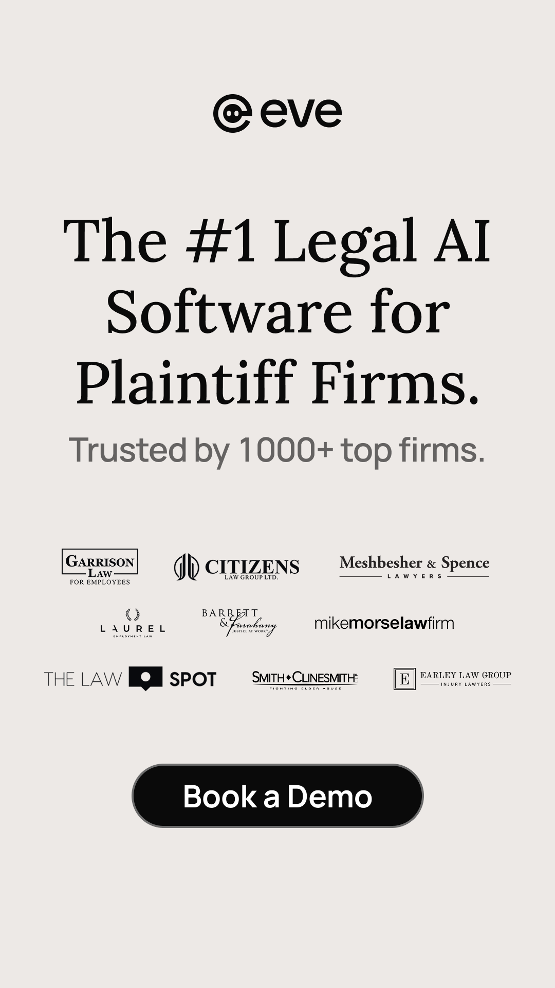 Eve Legal Facebook ad
