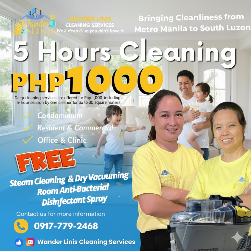 Wander Linis Cleaning Services Facebook ad