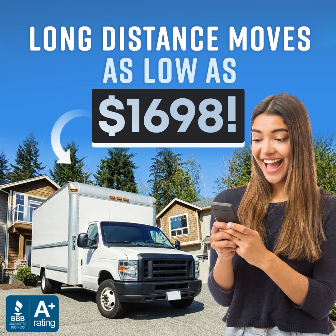 A Plus Moving and Storage Facebook ad: Quick Free Quote