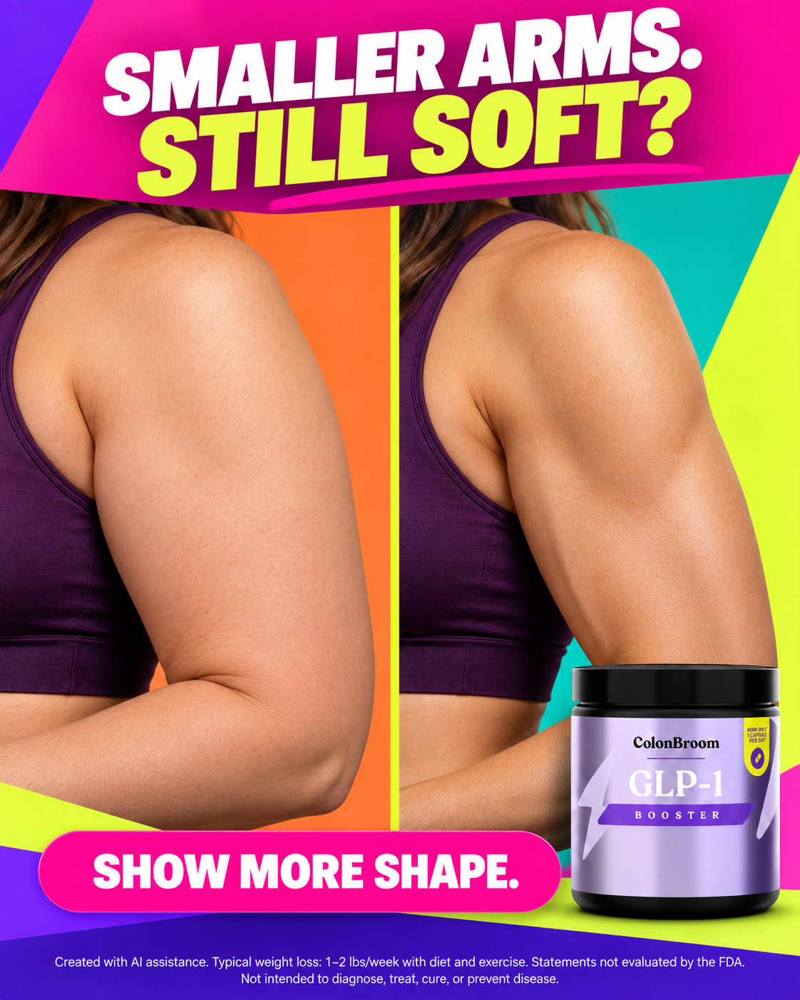 ColonBroom Facebook ad: Skip The Shot. Keep The Results.