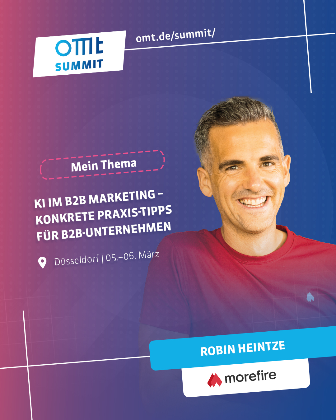 OMT Facebook ad: KI. B2B-Marketing. Retail Media.