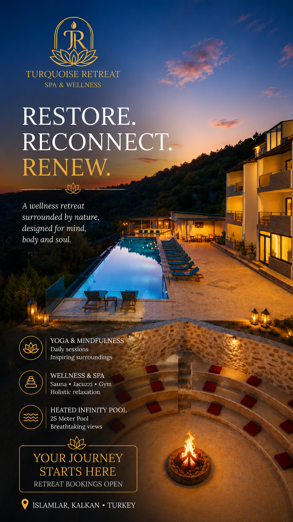 Turquoise Retreat Spa & Wellness Facebook ad from Jul 23, 2026