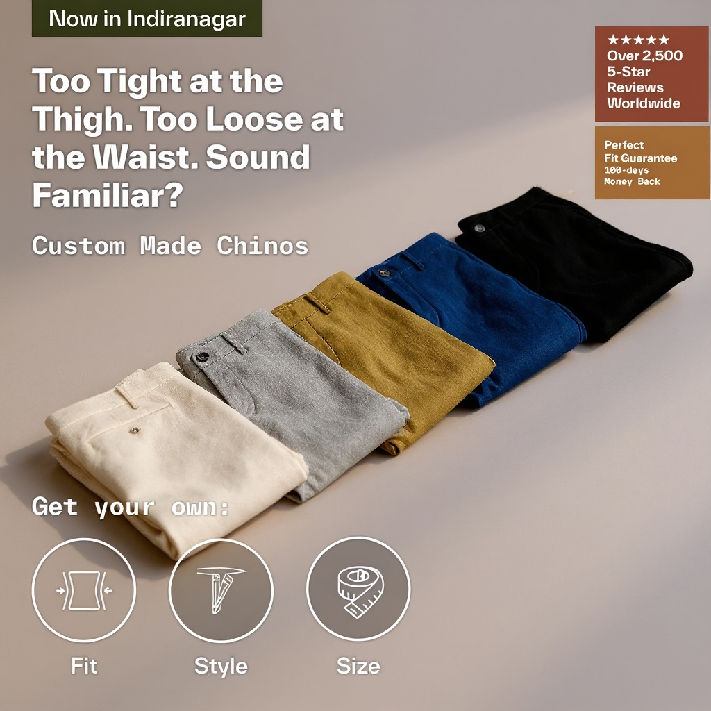 Monks of Method Facebook ad: Visit our Indiranagar store. Made-to-Measure, custom…