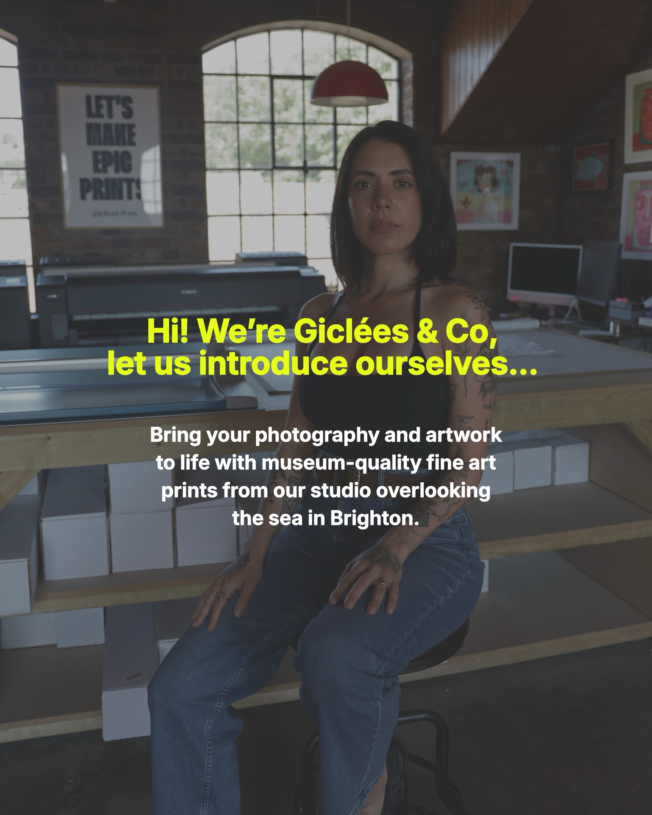 Giclees & Co. Facebook ad: LET’S MAKE EPIC PRINTS