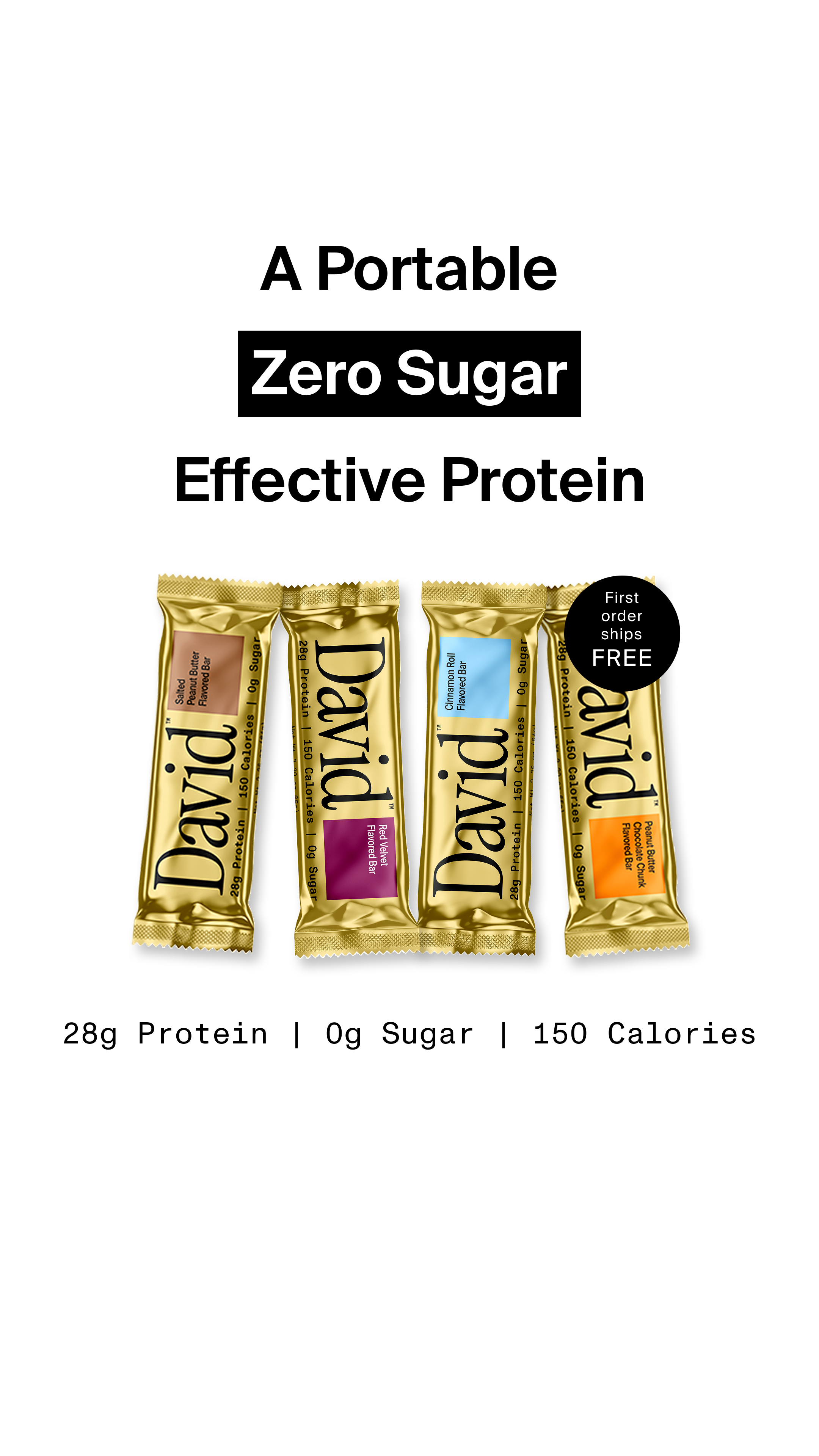 David Protein Facebook ad