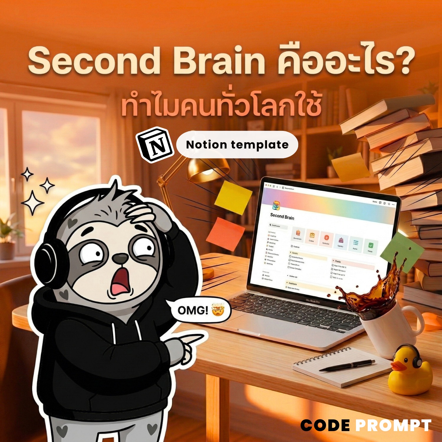Codeprompt - โครตพร้อม ก้าวแรกไม่เป็นไรก้าวต่อไปให้ Ai ทำแทน Facebook ad: ถ้าบอกว่า Second Brain คุณอาจเคยได้ยินผ่านหู