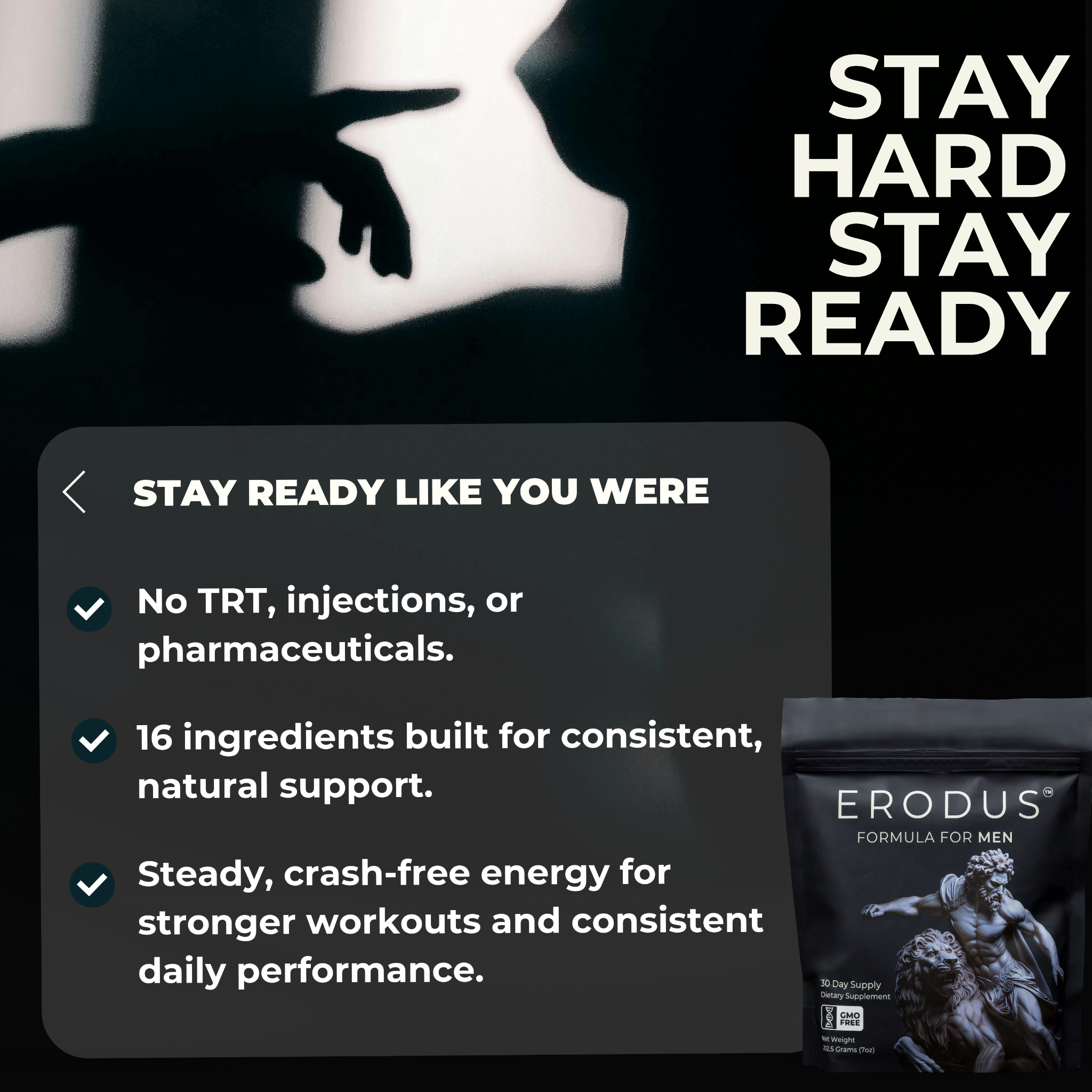 Erodus Formula For Men Facebook ad