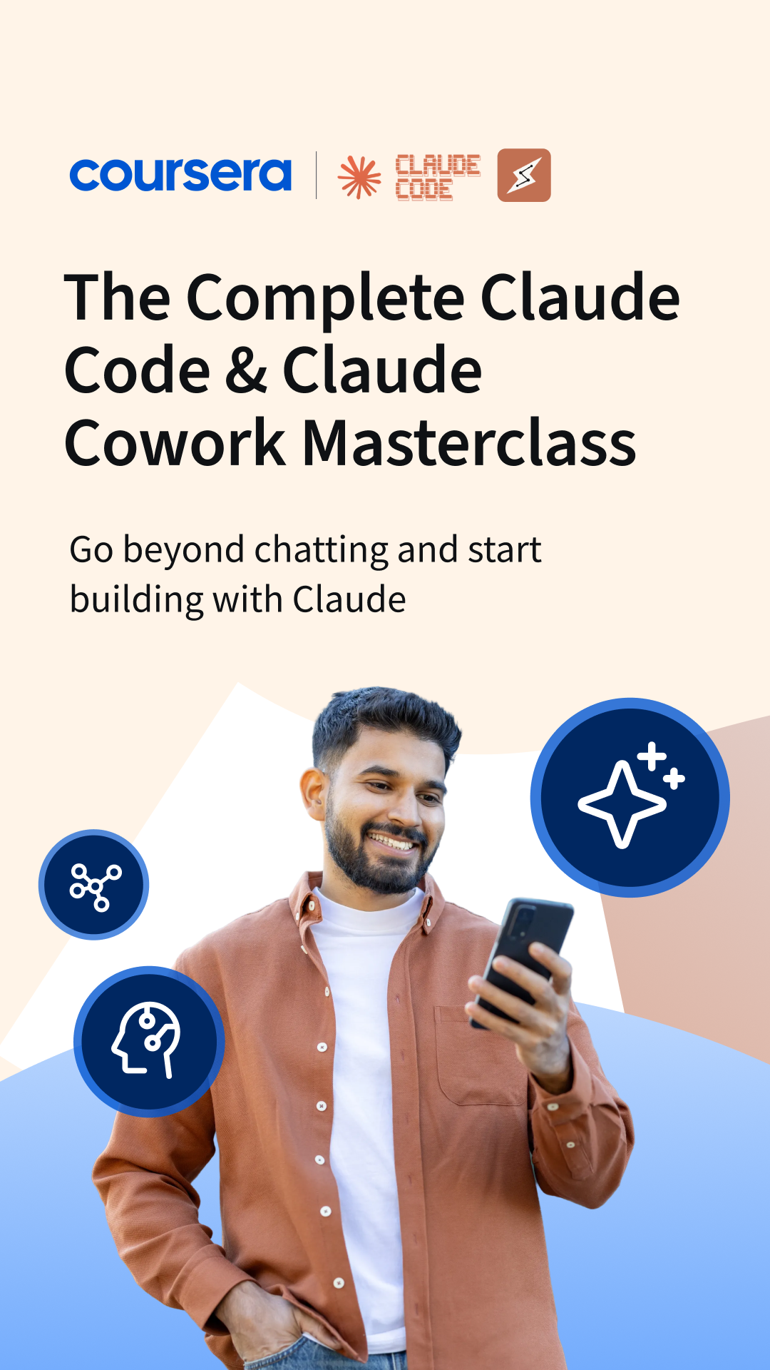 Coursera Facebook ad: Multiply What You Can Do with Claude
