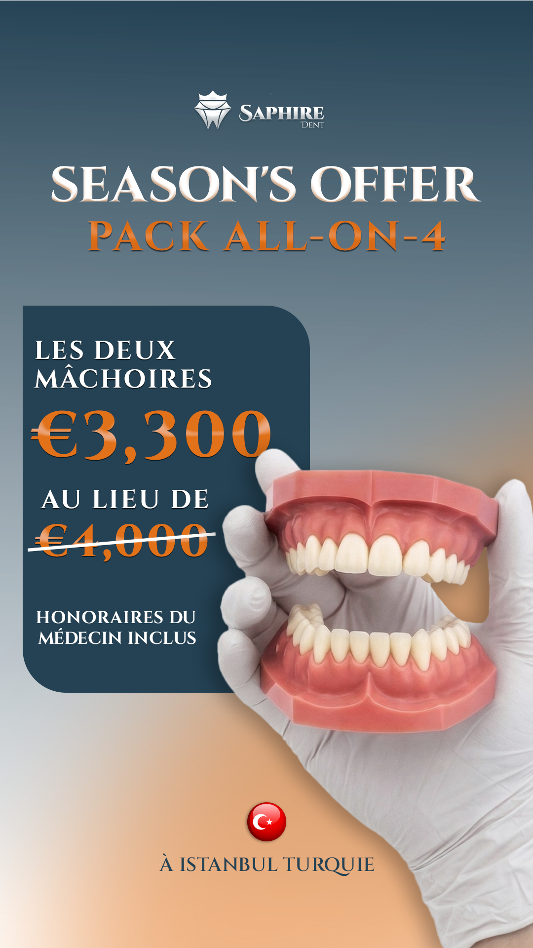 SaphireDent en Facebook ad