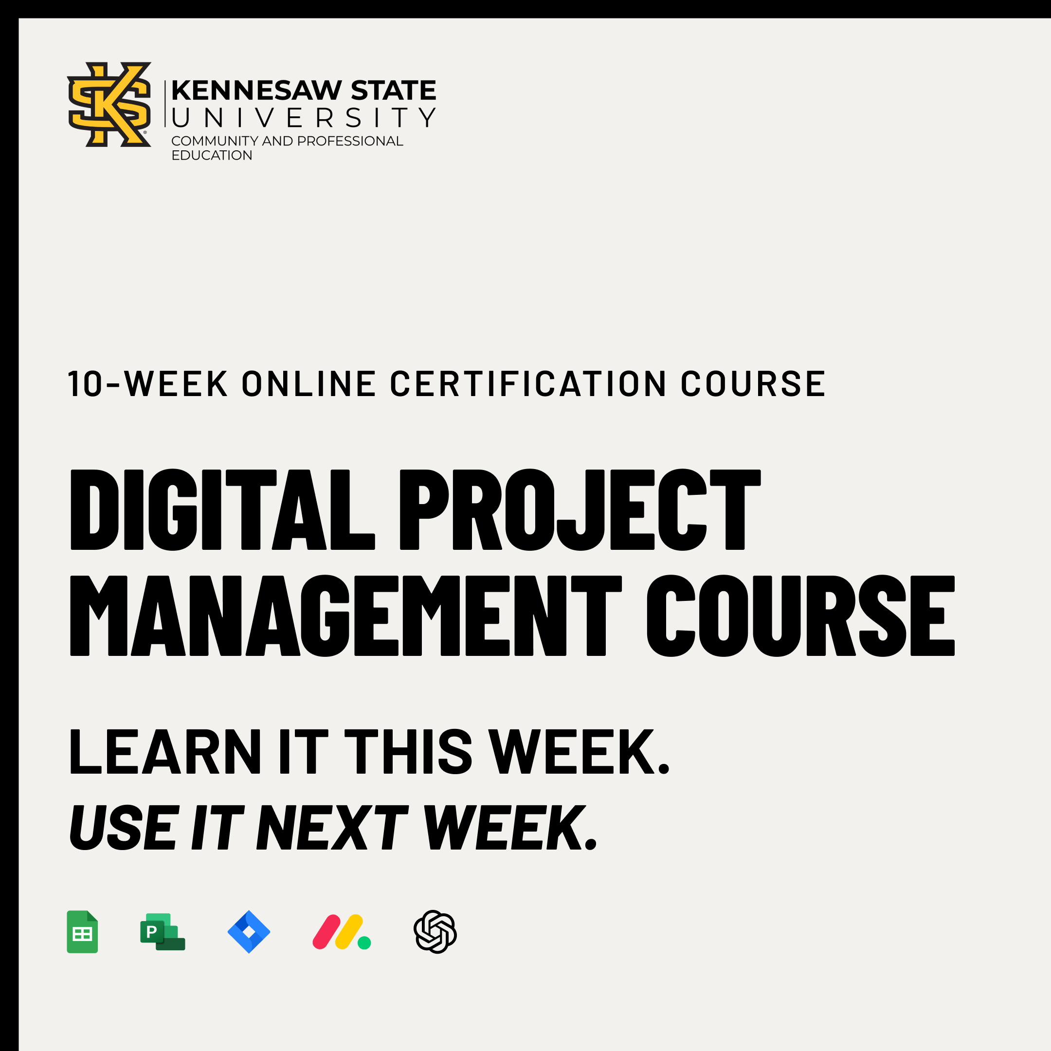 KSU Community and Professional Education Facebook ad