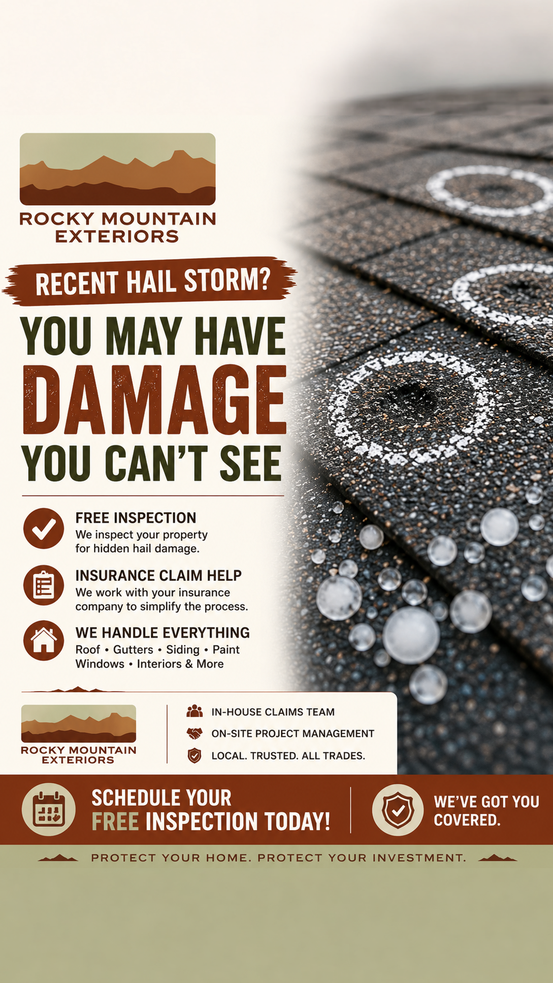 Rocky Mountain Exteriors Facebook ad: Get Help From a Trusted, Local Company Today!