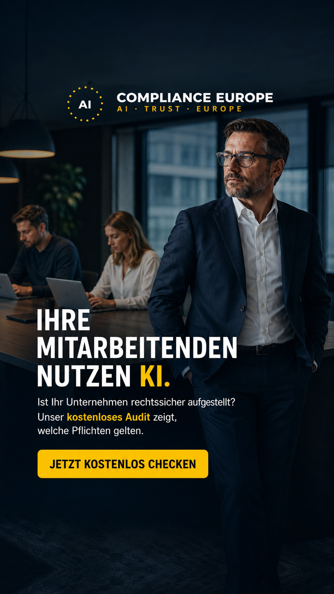 AI Compliance Europe Facebook ad: KI im Einsatz? Compliance kostenlos prüfen