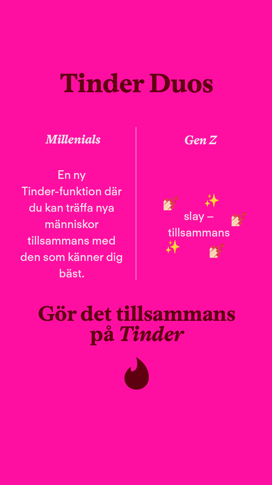 Tinder Facebook ad